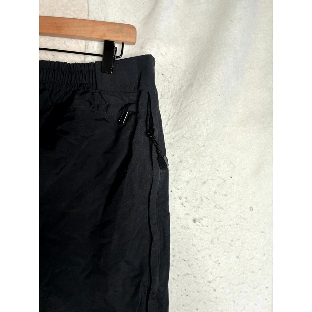Precision Mountainwear Ski Pants Men's Large Black Scuff Guards Webbing Belted